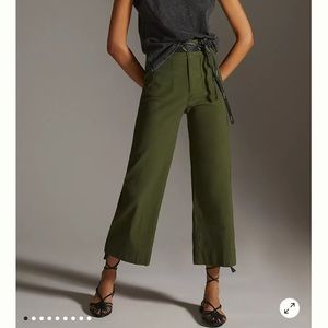 Anthropologie Maeve The Collete Cropped Wide Leg Pants